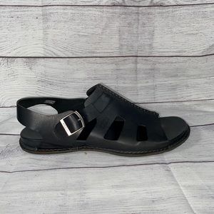 Keen Alman Men Leather Sandal Black Size 11.5
